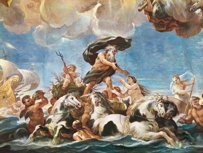 Neptun (Detail) von Luca Giordano