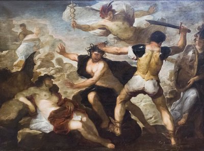 Perseus enthauptet Medusa von Luca Giordano