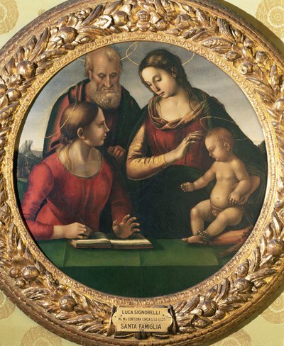 Heilige Familie mit St. Katharina von Luca Signorelli