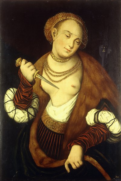 Lucretia, 1548 von Lucas Cranach
