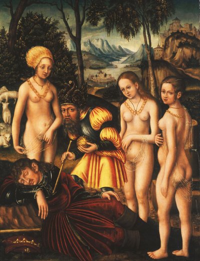 Das Urteil des Paris, ca. 1507 von Lucas Cranach
