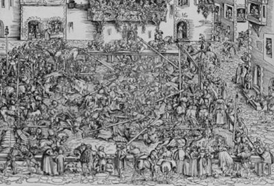 Turnier - 1 von Lucas Cranach d.Æ.