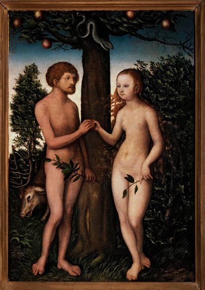 Adam und Eva von Lucas Cranach the Elder
