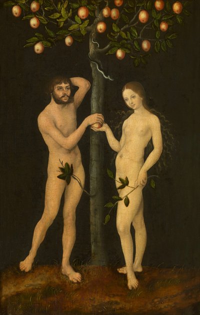 Adam und Eva von Lucas Cranach the Elder