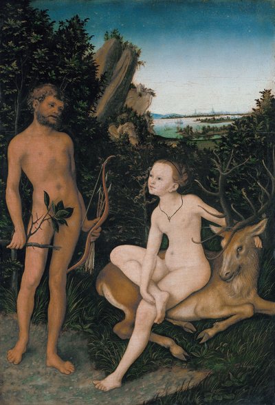 Apollo und Diana von Lucas Cranach the Elder