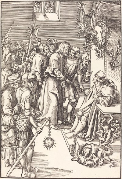 Christus vor Kaiphas von Lucas Cranach the Elder