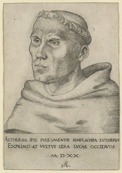 Luther als Augustinermönch von Lucas Cranach the Elder