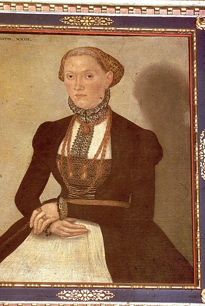 Porträt von Margarethe Luther von Lucas Cranach the Elder