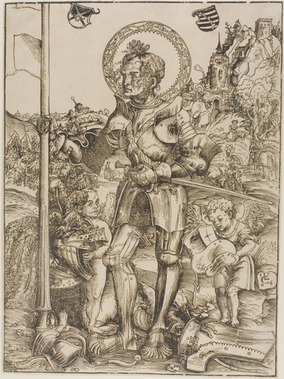 Heiliger Georg stehend von Lucas Cranach the Elder