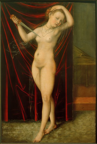 Selbstmord der Lucretia von Lucas Cranach the Elder