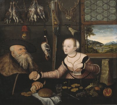 Das ungleiche Paar, 1532 von Lucas Cranach the Elder