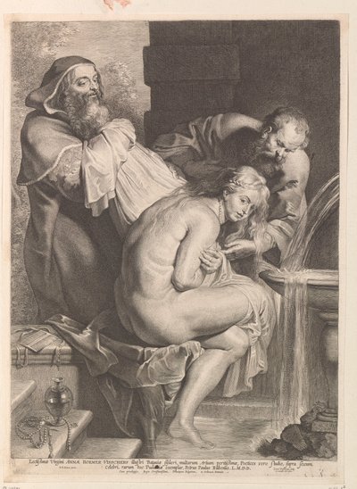 Susanna und die Ältesten von Lucas Vorsterman (I)
