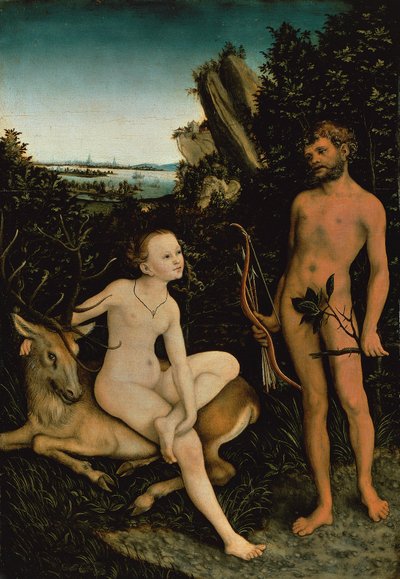 Apollo und Diana von Lucas the Elder Cranach