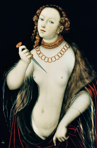 Der Selbstmord der Lucretia von Lucas the Elder Cranach