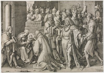 Anbetung der Könige von Lucas van Leyden