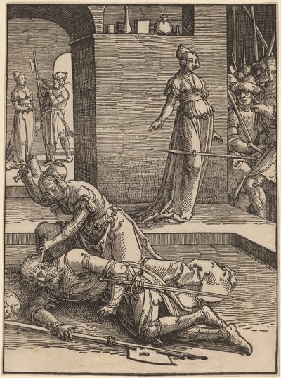 Jael tötet Sisera von Lucas van Leyden