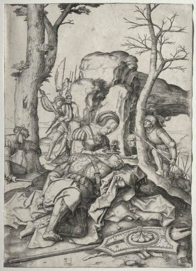 Samson und Delilah, ca. 1507 von Lucas van Leyden