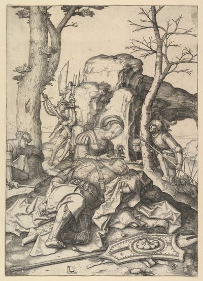 Samson und Delilah, ca. 1507 von Lucas van Leyden