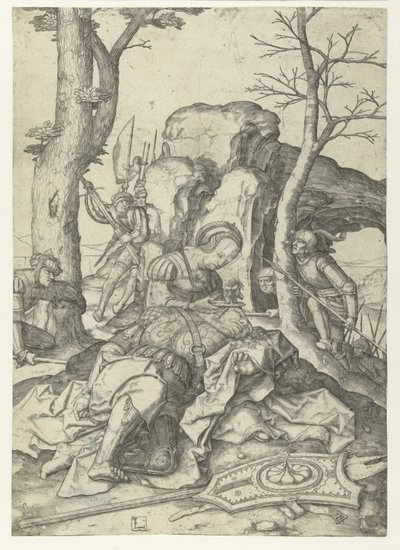Simson und Delila von Lucas van Leyden