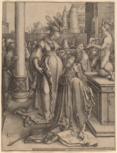 Salomos Götzendienst von Lucas van Leyden