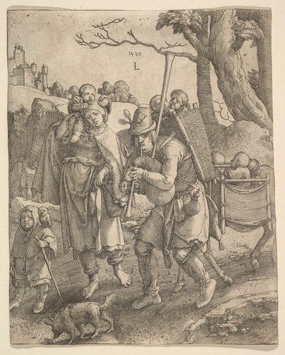 Die Bettler Eulenspiegel, 1520 von Lucas van Leyden