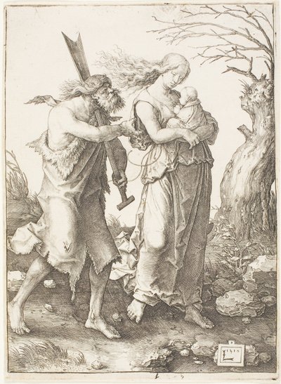 Die Vertreibung aus dem Paradies von Lucas van Leyden