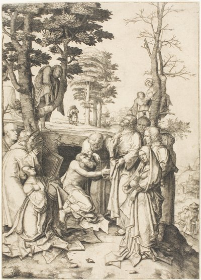 Die Auferweckung des Lazarus von Lucas van Leyden