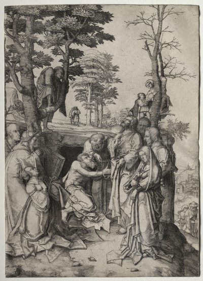 Die Auferweckung des Lazarus von Lucas van Leyden