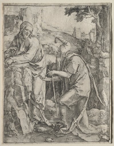 Die Versuchung Christi von Lucas van Leyden