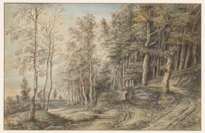 Waldlandschaft von Lucas van Uden