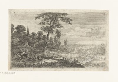 Landschaft mit einem Viehhirten von Lucas van Uden