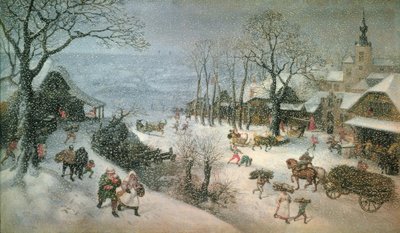 Winterlandschaft – Februar von Lucas van Valckenborch