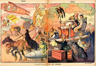 La Baionnette, Satirisch in Farben von Lucien Metivet