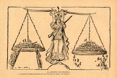 Le Rire rouge, Satirisch in Schwarz-Weiß von Lucien Metivet