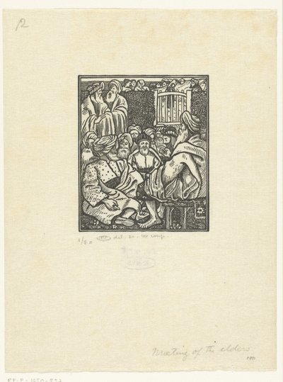 Begegnung von Boas mit den zehn Ältesten von Lucien Pissarro