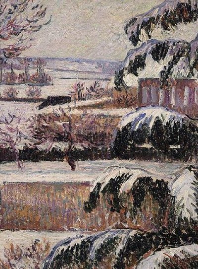 Eindruck von Schnee, Eragny von Lucien Pissarro