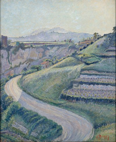 Die neue Straße, Cotignac, 1937 von Lucien Pissarro
