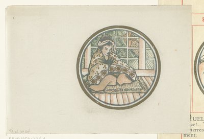 Sitzende japanische Frau von Lucien Pissarro