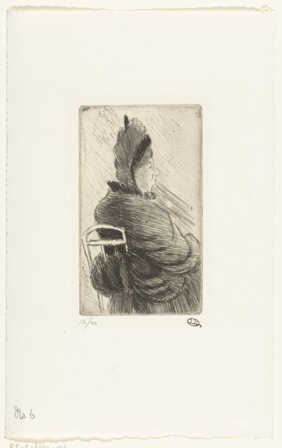 Sitzende Frau von Lucien Pissarro