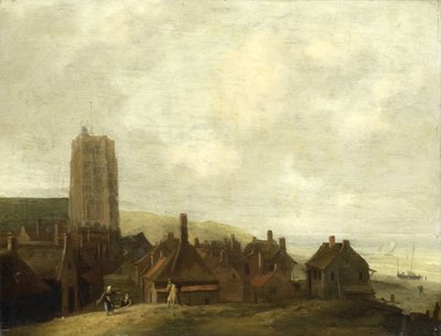 Ansicht von Egmond aan Zee von Ludolf Bakhuysen
