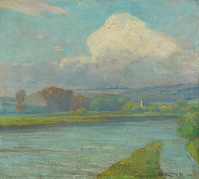 Landschaft mit Fluss von Ludovit Cordak
