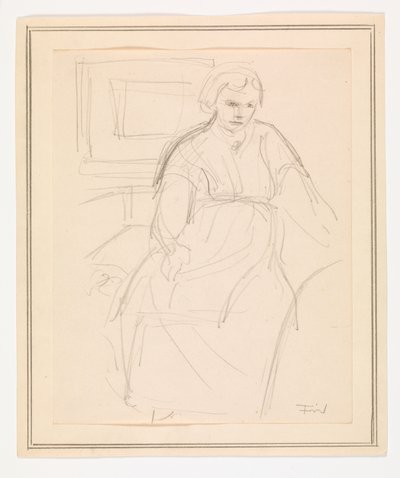 Sitzende Frau von Ludvig Find