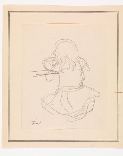 Sitzendes Mädchen von hinten von Ludvig Find