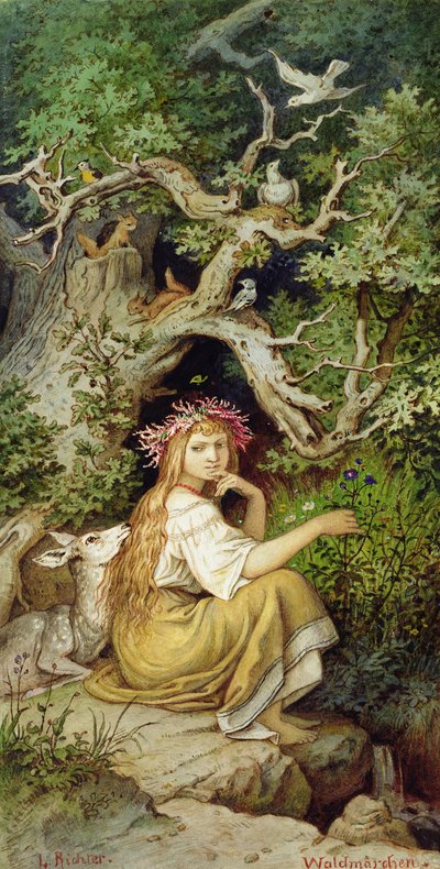Waldnymphe 88: Waldmärchen von Ludwig Adrian Richter