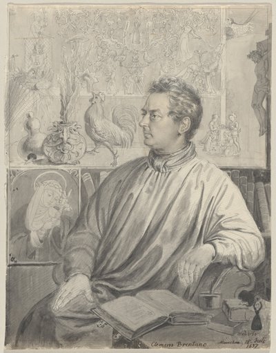 Clemens Brentano von Ludwig Emil Grimm