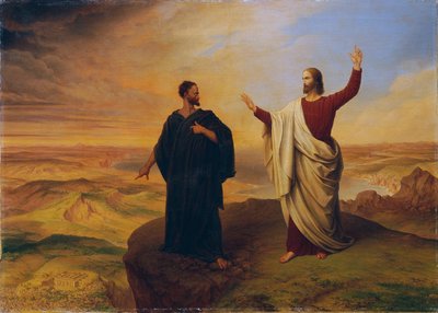Die Versuchung Christi von Ludwig Ferdinand Schnorr von Carolsfeld