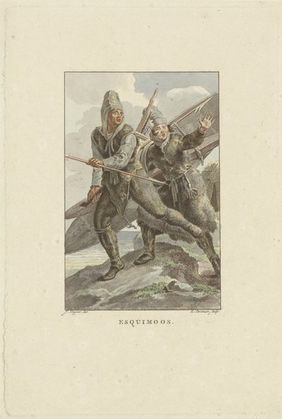 Flüchtende Inuit von Ludwig Gottlieb Portman