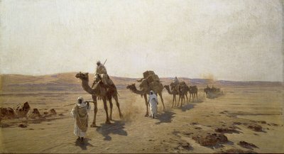 Eine arabische Karawane, 1903 von Ludwig Hans Fischer