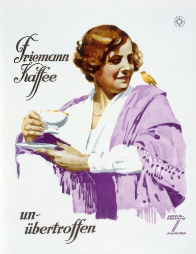 Friemann Kaffee - unübertroffen von Ludwig Hohlwein