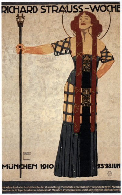 Richard-Strauss-Woche, 1910 von Ludwig Hohlwein